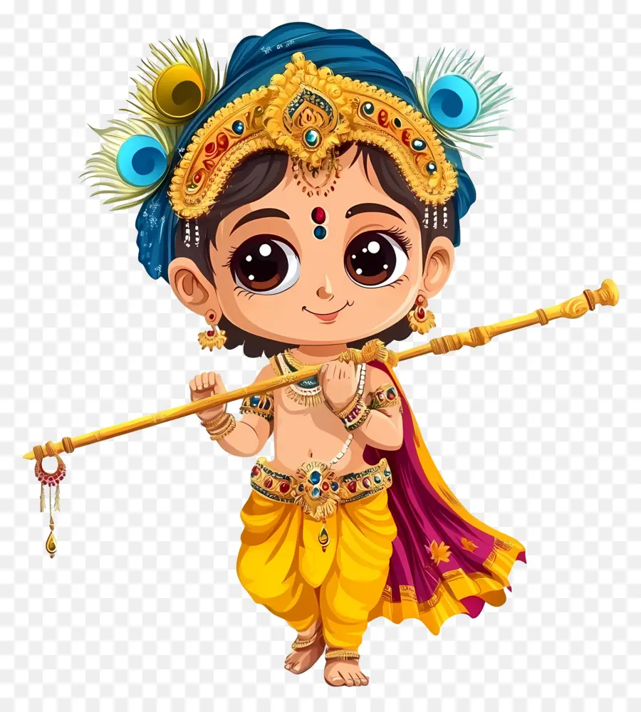 Janmashtami，لطيف كريشنا PNG