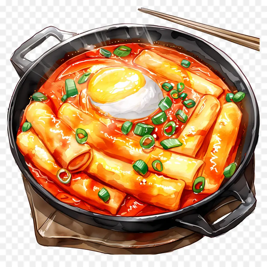 جبني Tteokbokki，تيباكبوككي PNG