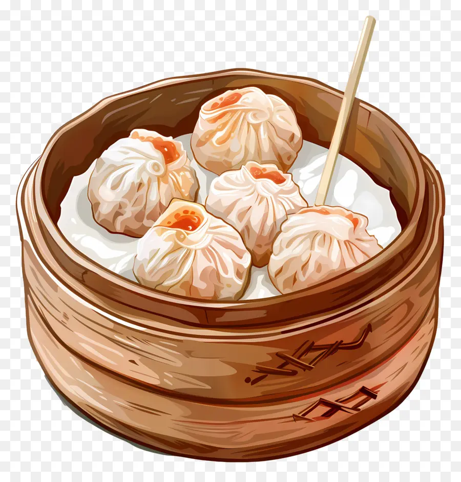 Dimsum，على البخار الكعك PNG