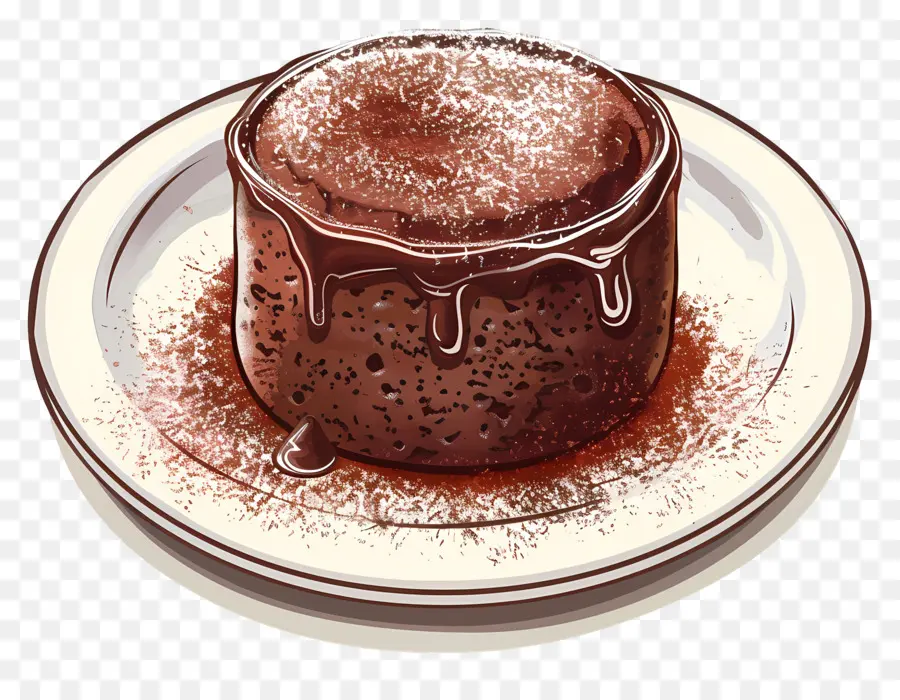 شوكولاتة فرنسية Souffle，كعكة الشوكولاته PNG