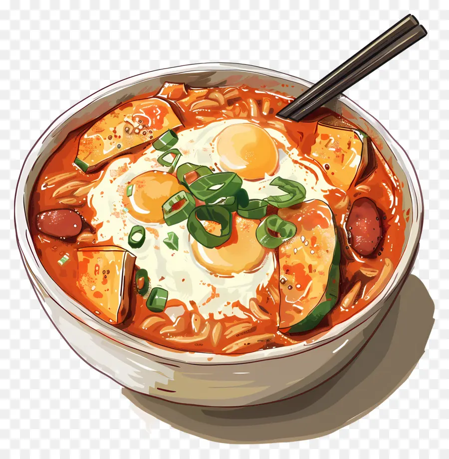 جبني Tteokbokki，رامين PNG