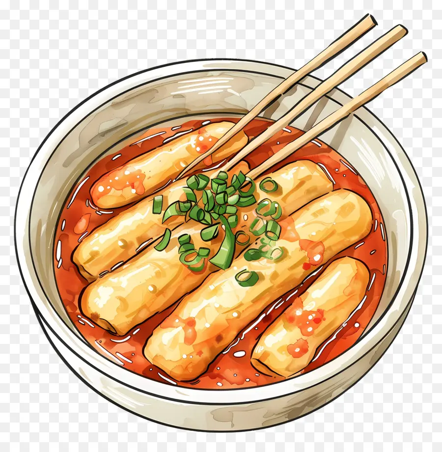 جبني Tteokbokki，تيباكبوككي PNG