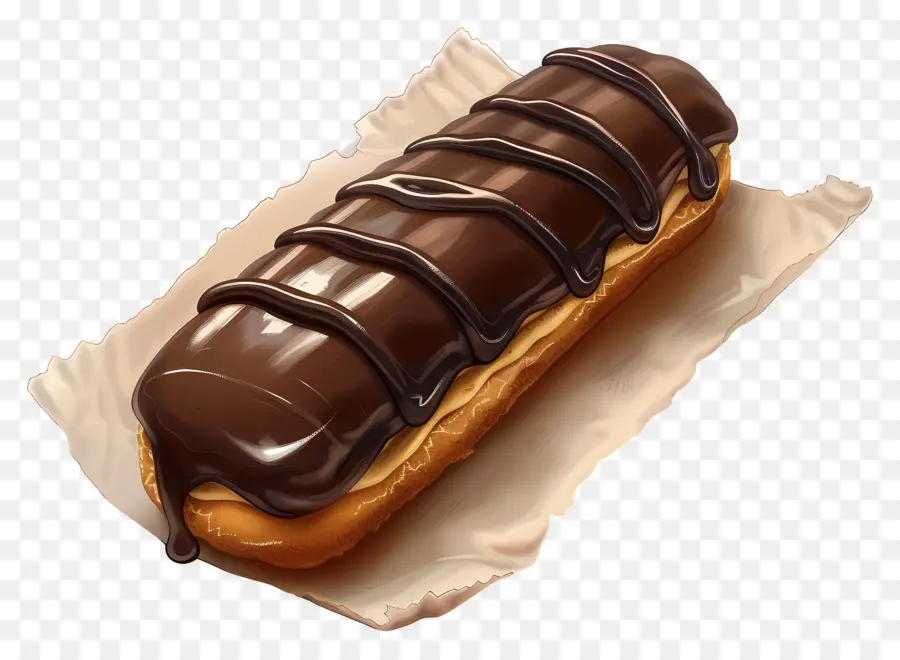 البرق，شوكولاتة Eclair PNG