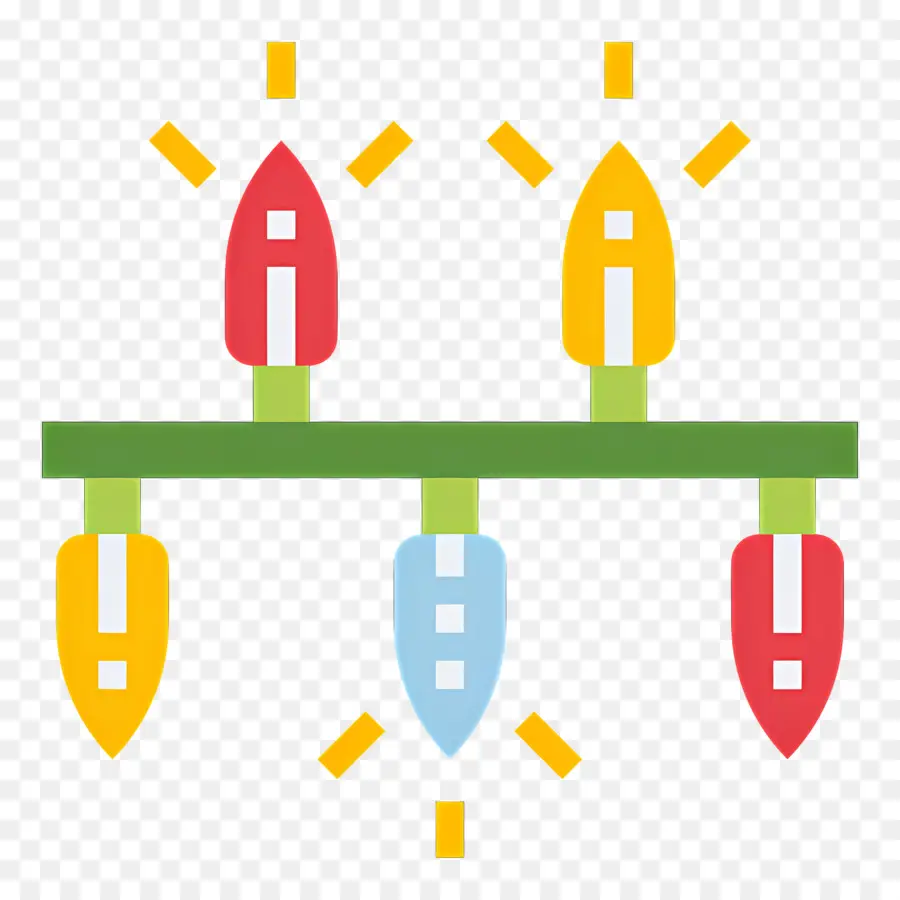 أضواء سلسلة，أضواء عيد الميلاد PNG