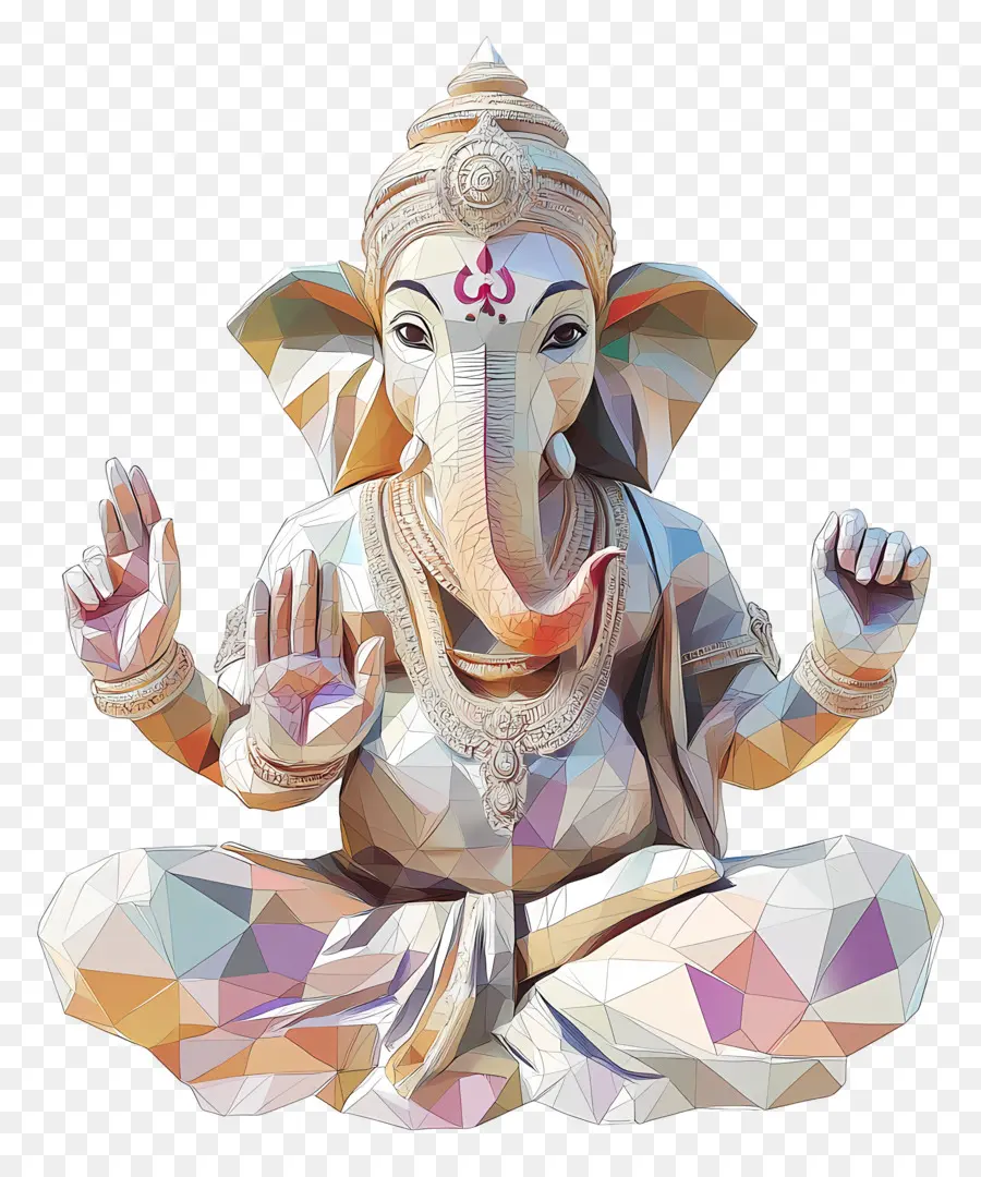 Com Ganpati，تمثال غانيشا PNG