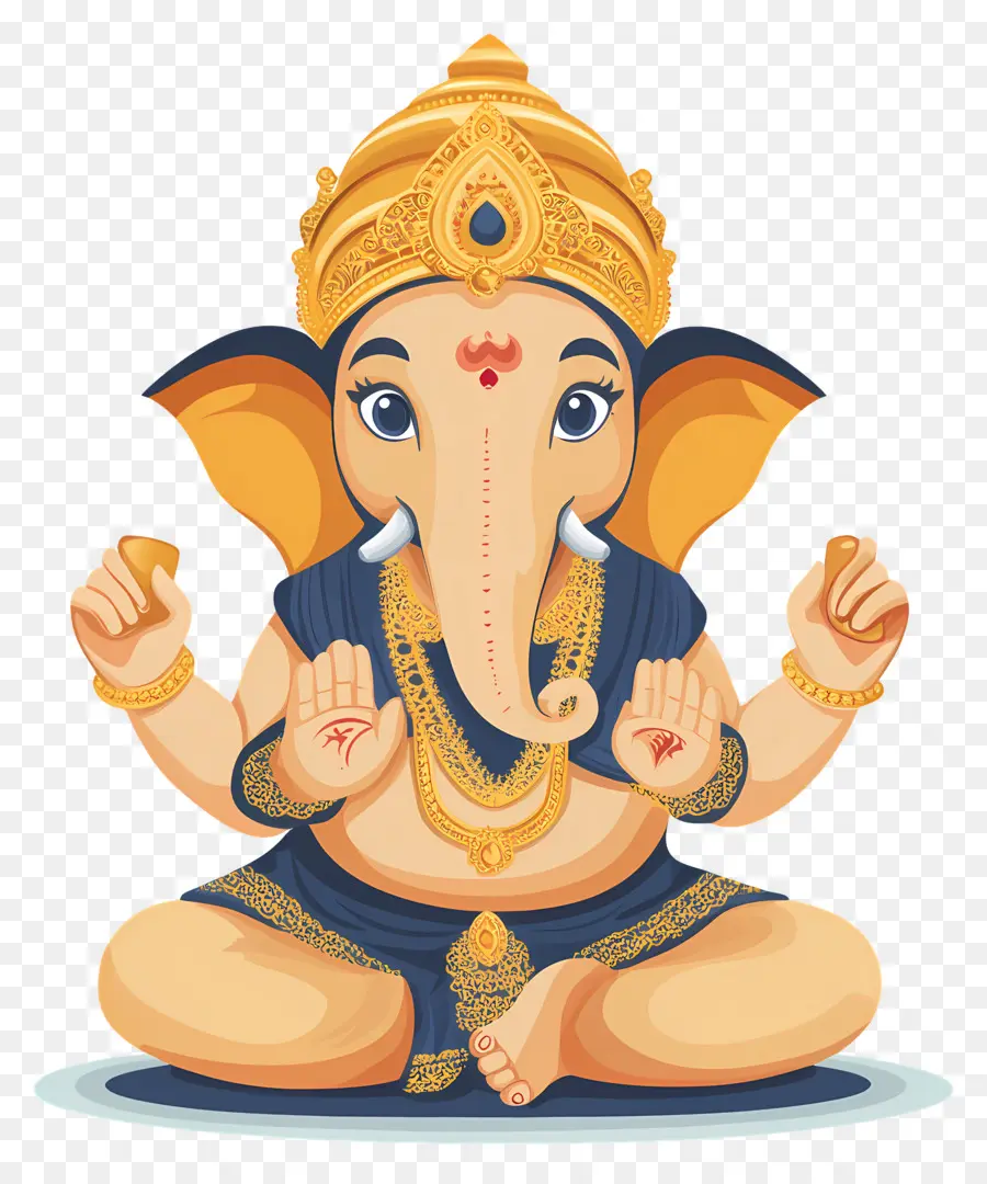 Com Ganpati，إله الفيل PNG