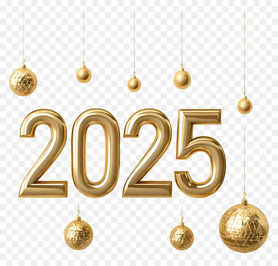 2025 الذهب，الذهبي 2025 PNG