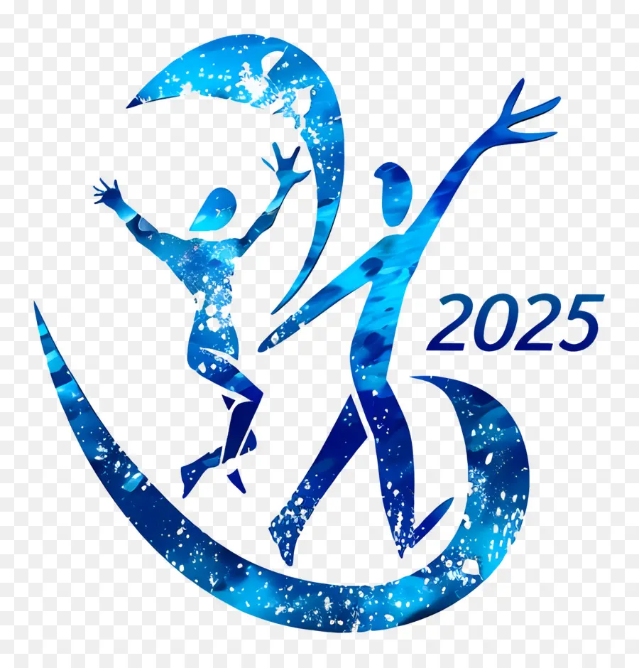 2025 سنة，الأزرق 2025 PNG