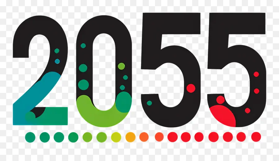 2055 سنة جديدة سعيدة，2055 PNG