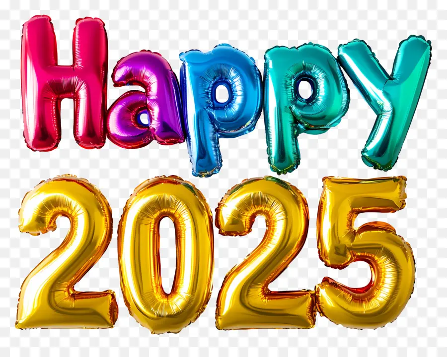 العام الجديد 2025，مرحبا 2025 3d PNG