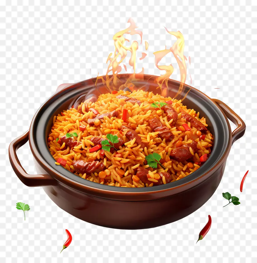 الغذاء الأفريقي，طبق أرز حار PNG