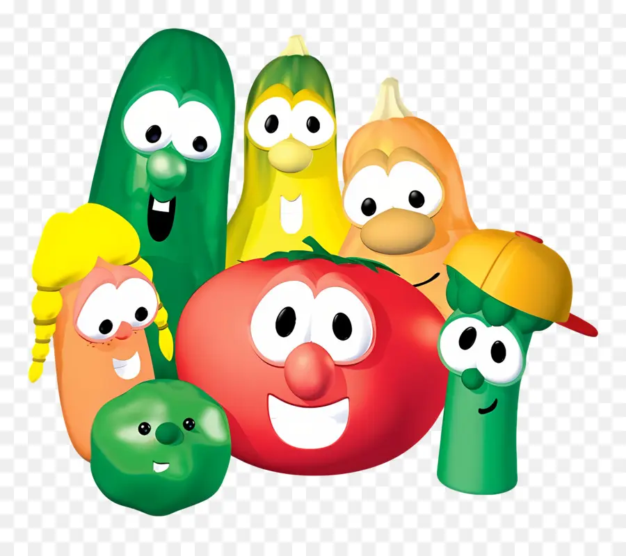 Veggietales，شخصيات نباتية PNG