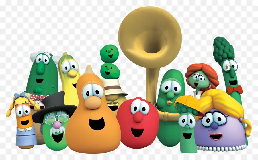 Veggietales，شخصيات نباتية PNG