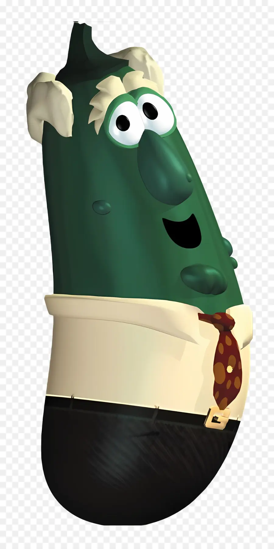 Veggietales，خيار مع ربطة عنق PNG