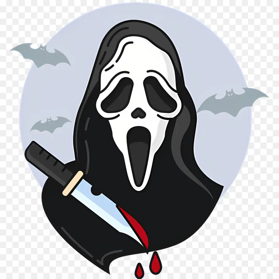 Com Ghostface，وجه الشبح PNG