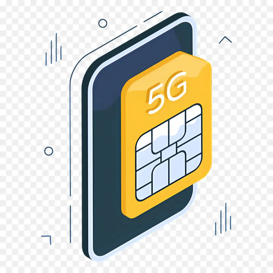 ذاكرة الهاتف，رمز بطاقة Sim 5g PNG