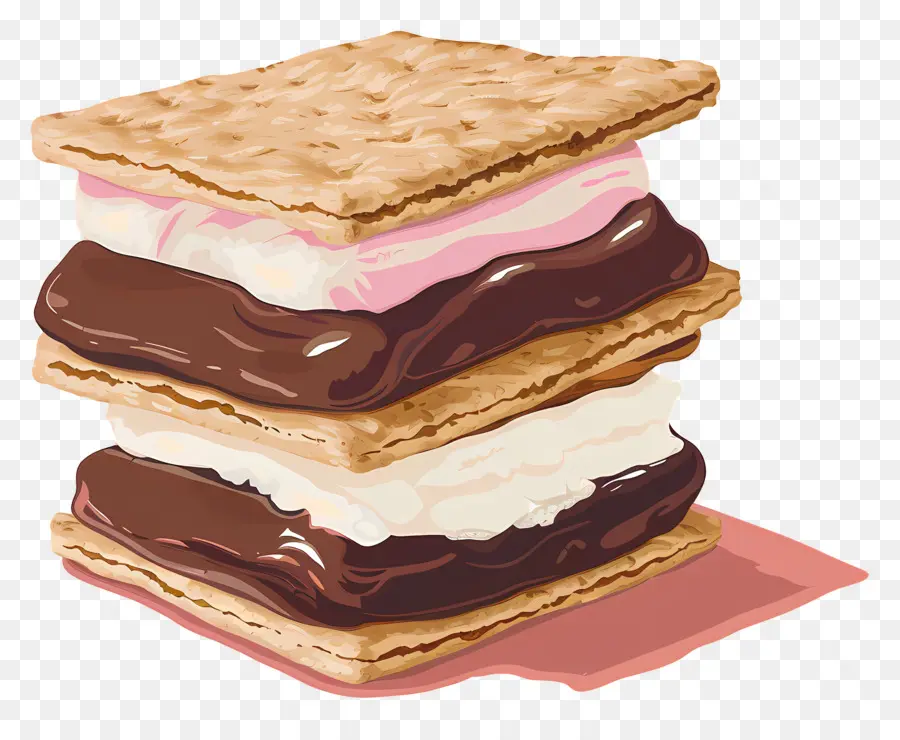 سمور，طبقات S'more PNG