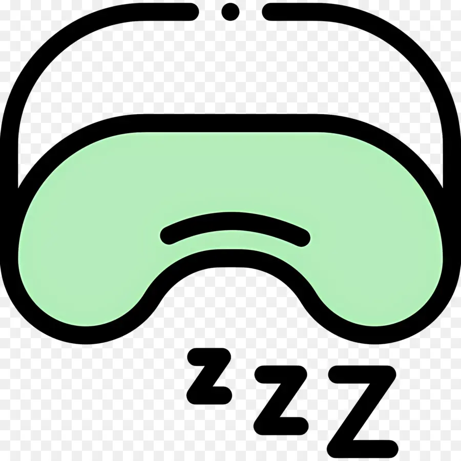 النوم ززز，قناع النوم مع Zzz PNG