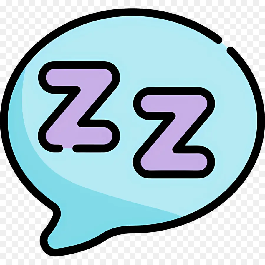 النوم ززز，فقاعة الكلام مع Zzz PNG