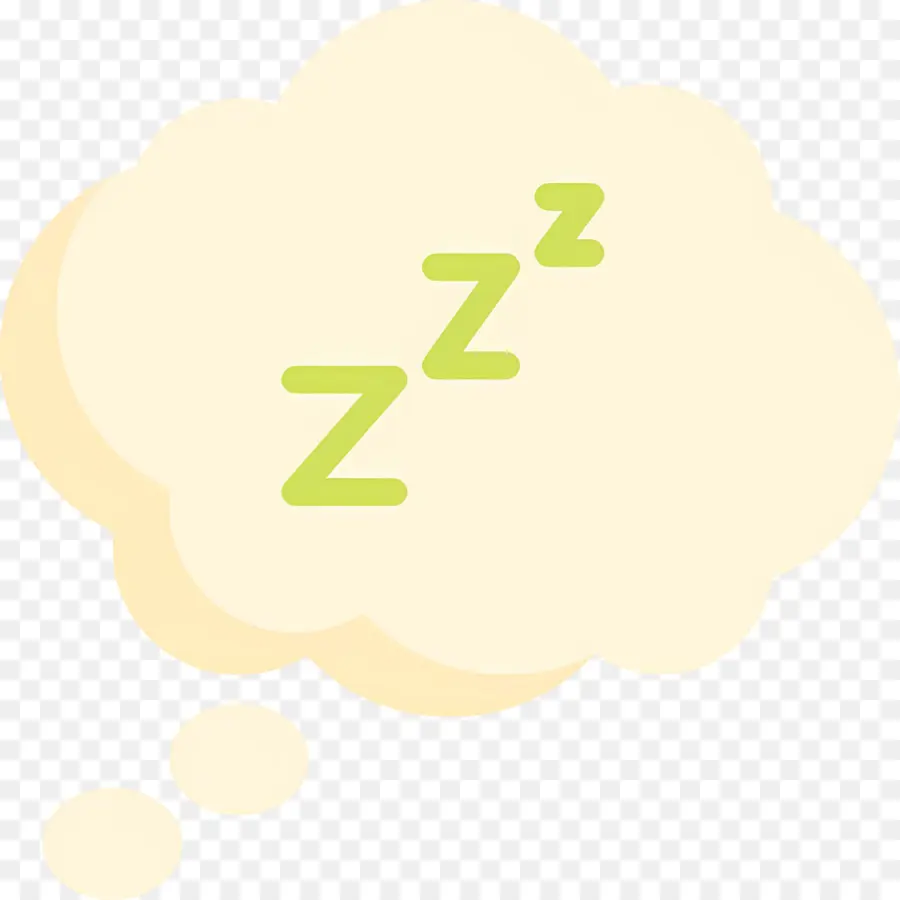 النوم ززز，فقاعة الفكر مع Zzz PNG