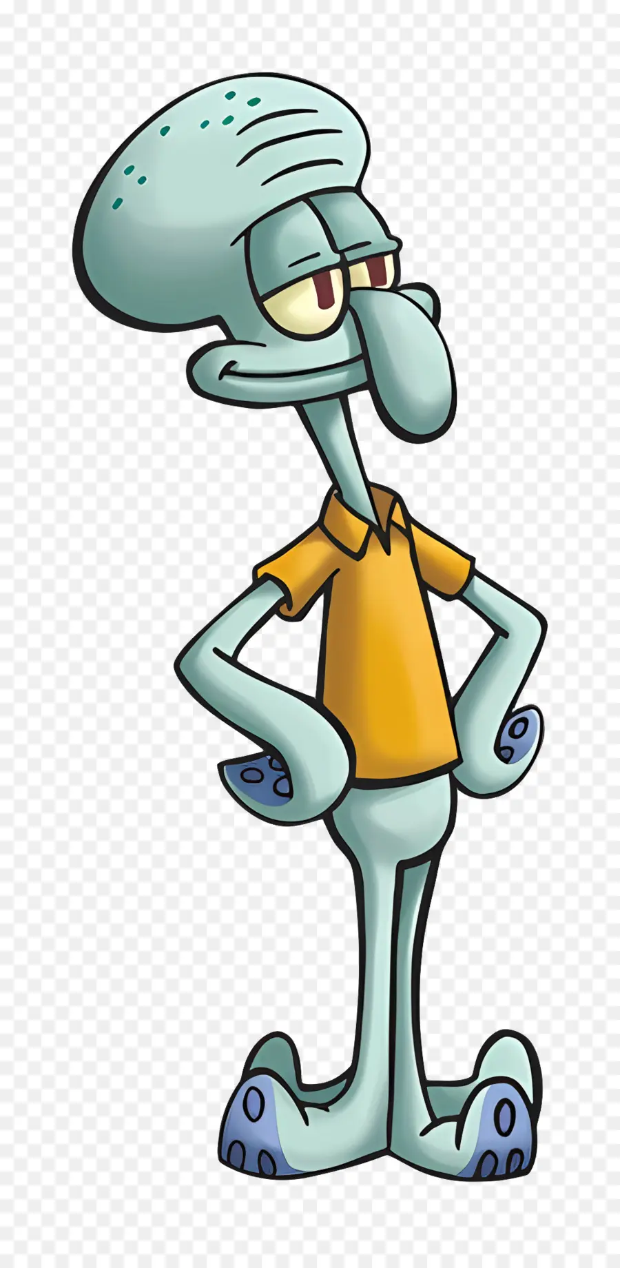 مخالب Squidward，سبونجبوب PNG