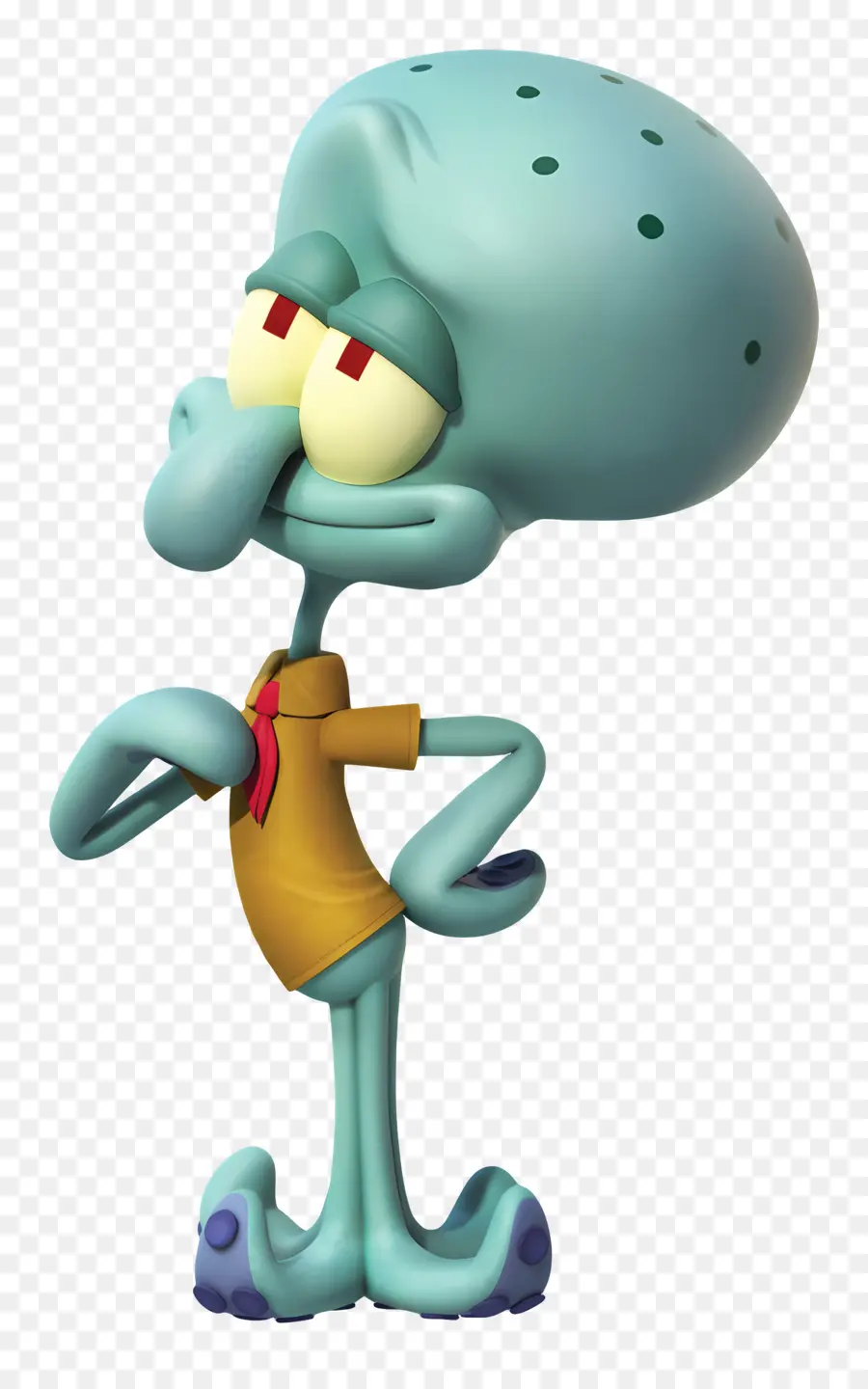 مخالب Squidward，الحبار الكرتون الأزرق PNG