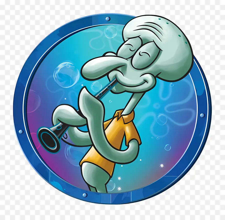 مخالب Squidward，سبونجبوب PNG