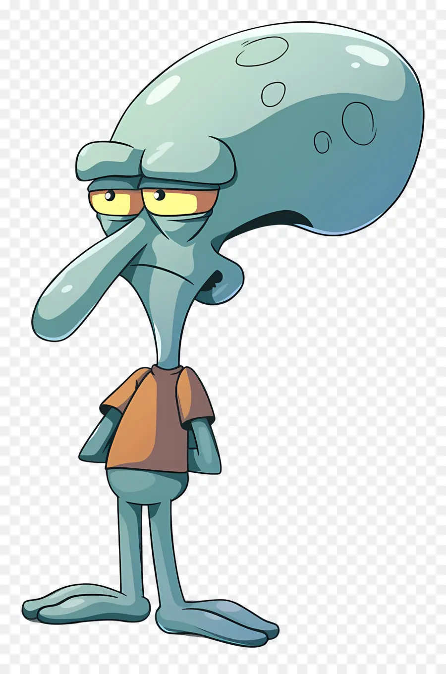 مخالب Squidward，شخصية كرتونية PNG