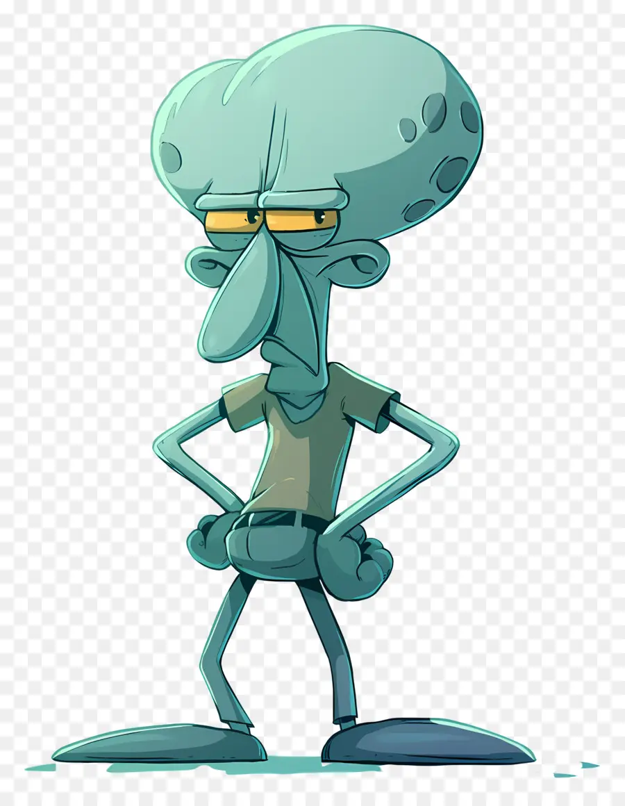 مخالب Squidward，شخصية كرتونية PNG