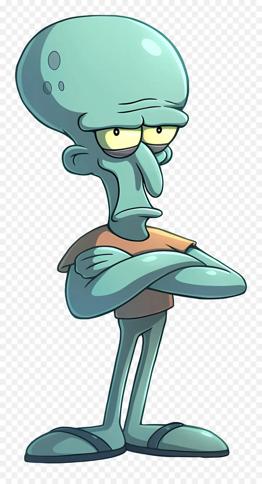 مخالب Squidward，شخصية كرتونية PNG