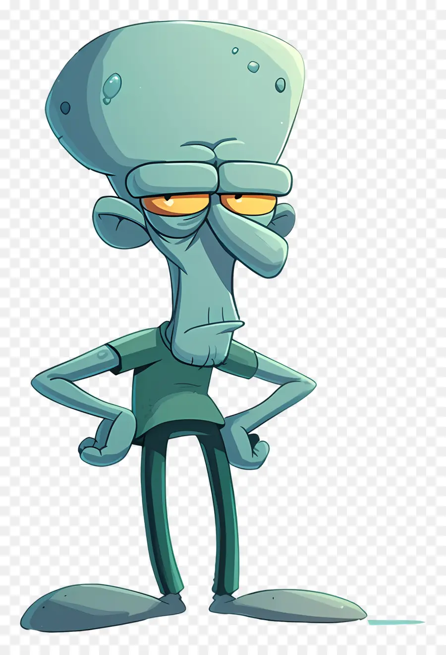 مخالب Squidward，شخصية كرتونية PNG