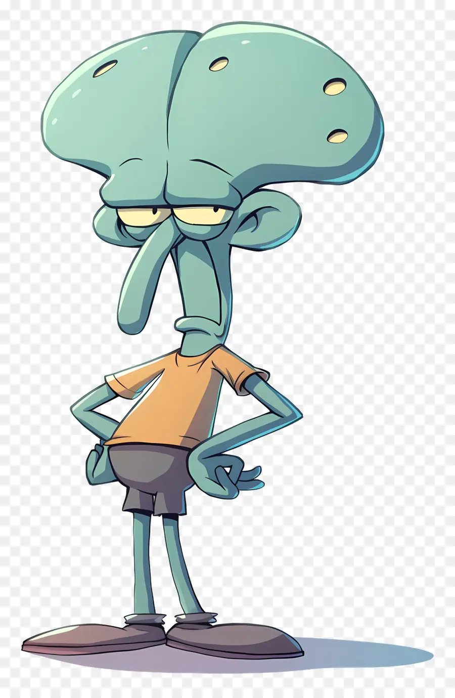 مخالب Squidward，شخصية كرتونية PNG