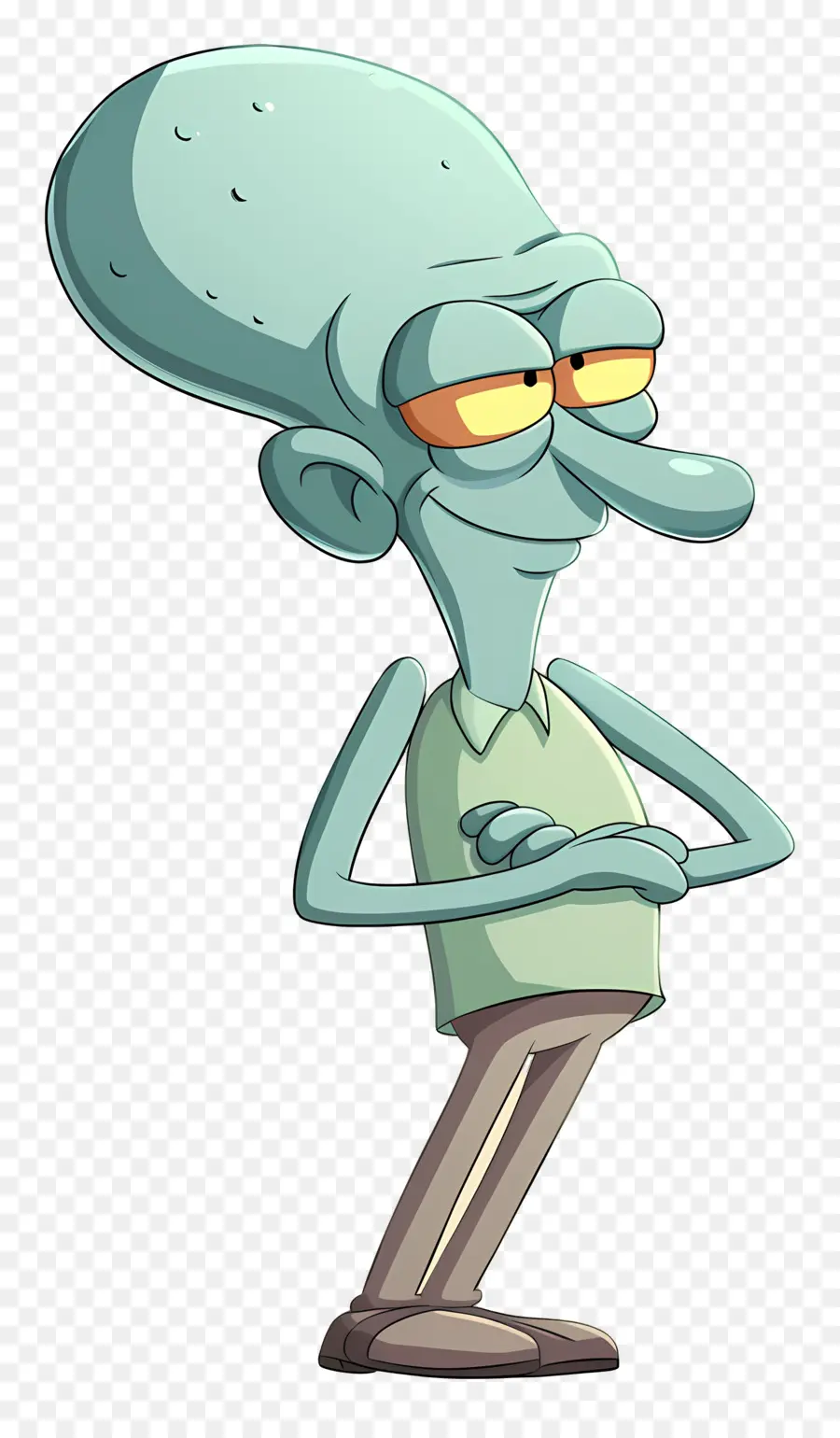 مخالب Squidward，شخصية كرتونية PNG