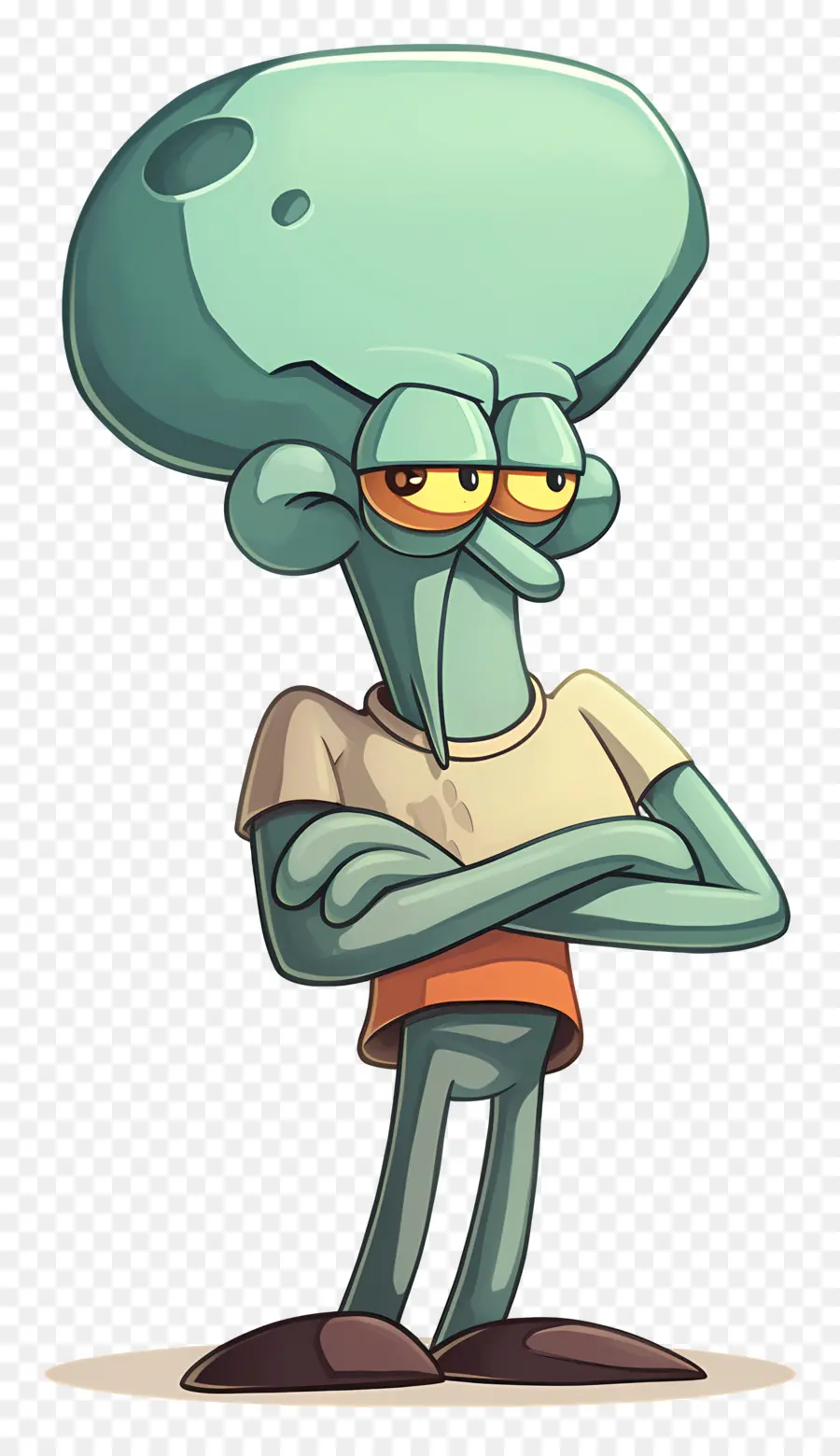 مخالب Squidward，شخصية كرتونية PNG