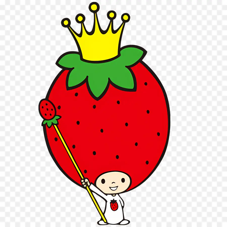 Com Strawberryking，ملك الفراولة PNG