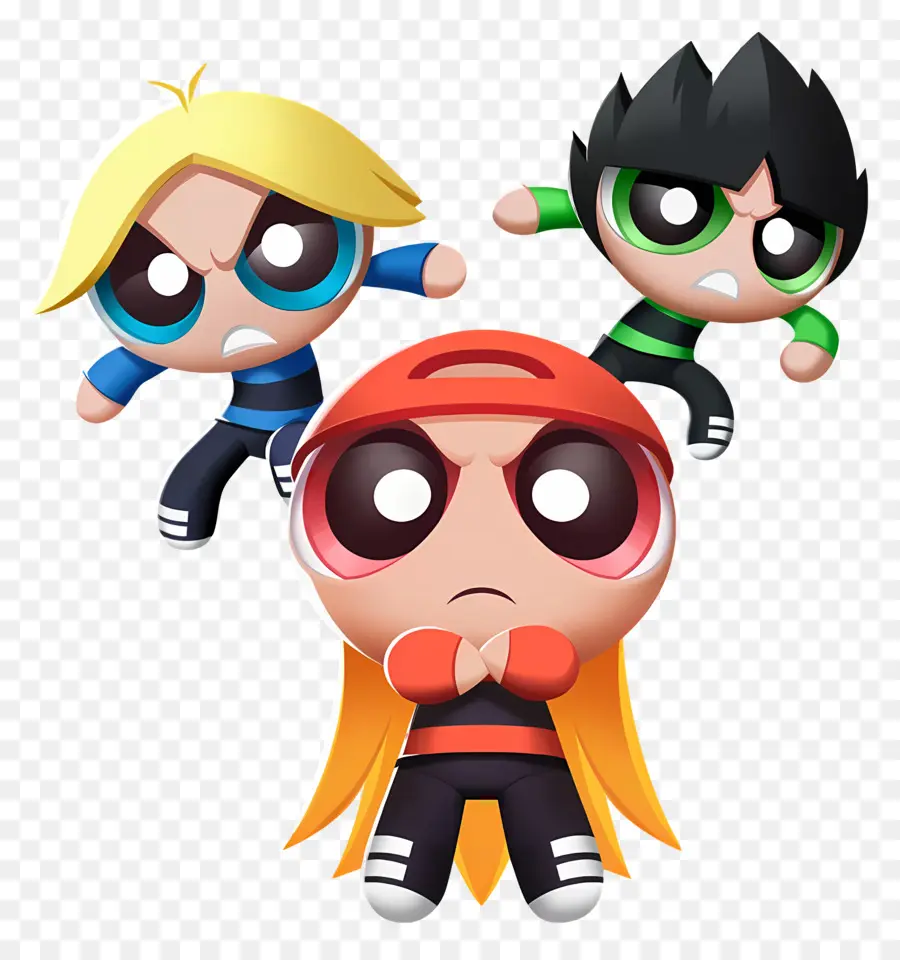 فتيات القوة，شخصيات على غرار Powerpuff PNG