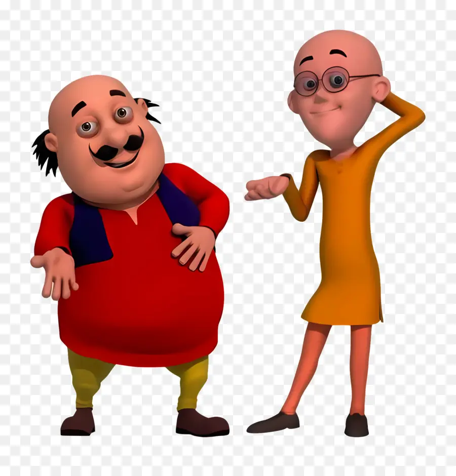 Motu Patlu，شخصيات كرتونية PNG